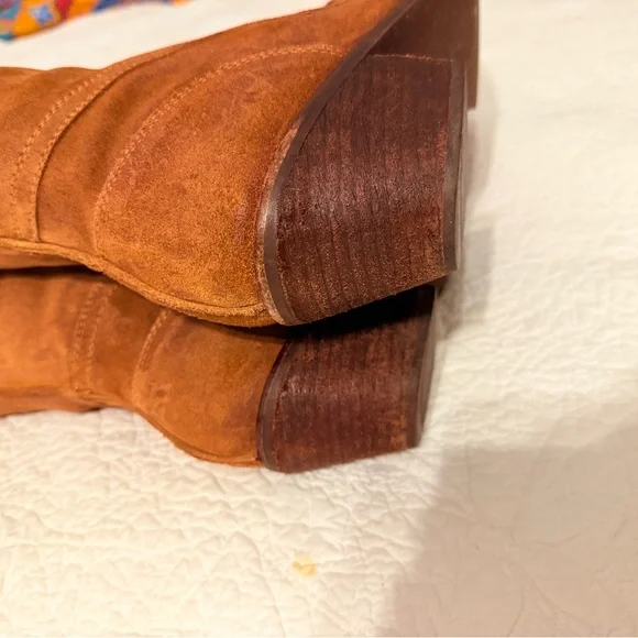 Jeffrey Campbell Sz 9 Free People Brown Tall Lace Up Boots - Picture 14 of 16